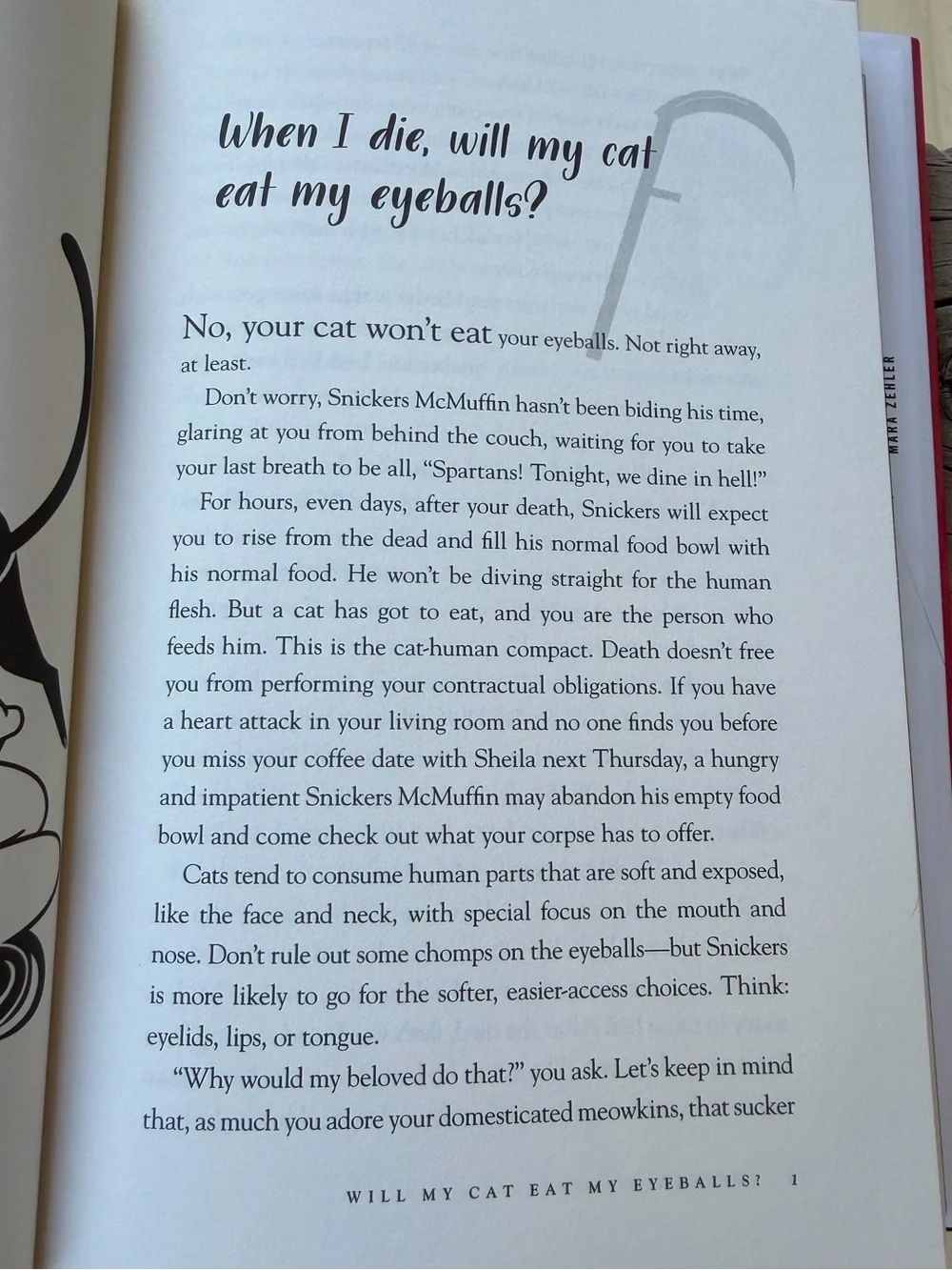 Book Hardcover Will My Cat Eat My Eyeballs by Mortician Caitlin Doughty